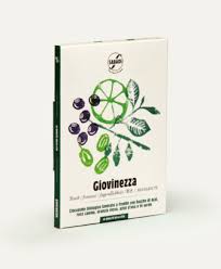GIOVINEZZA – Cioccolato biologico con bacche di açaí, rosa canina, arancia rossa, estratto di acini d’uva ed estratto di te verde
