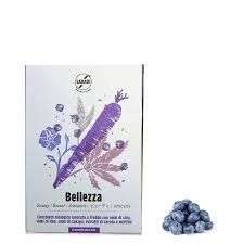 BELLEZZA – Cioccolato biologico con semi di chia,semi di lino, semi di canapa, estratti di carota e mirtillo