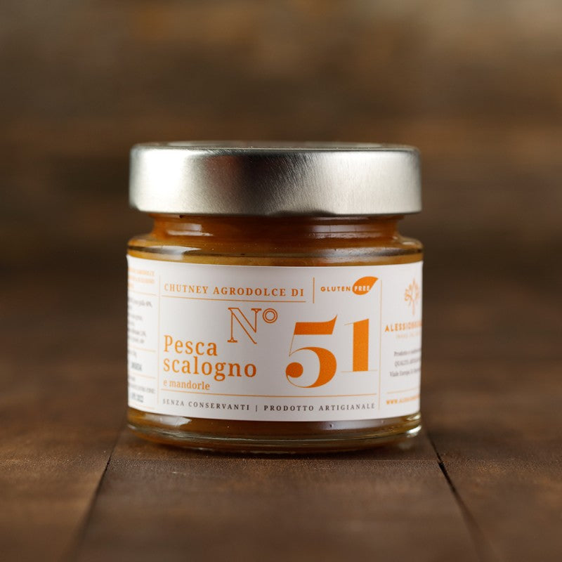 Chutney di Pesche, Scalogno e Mandorle
